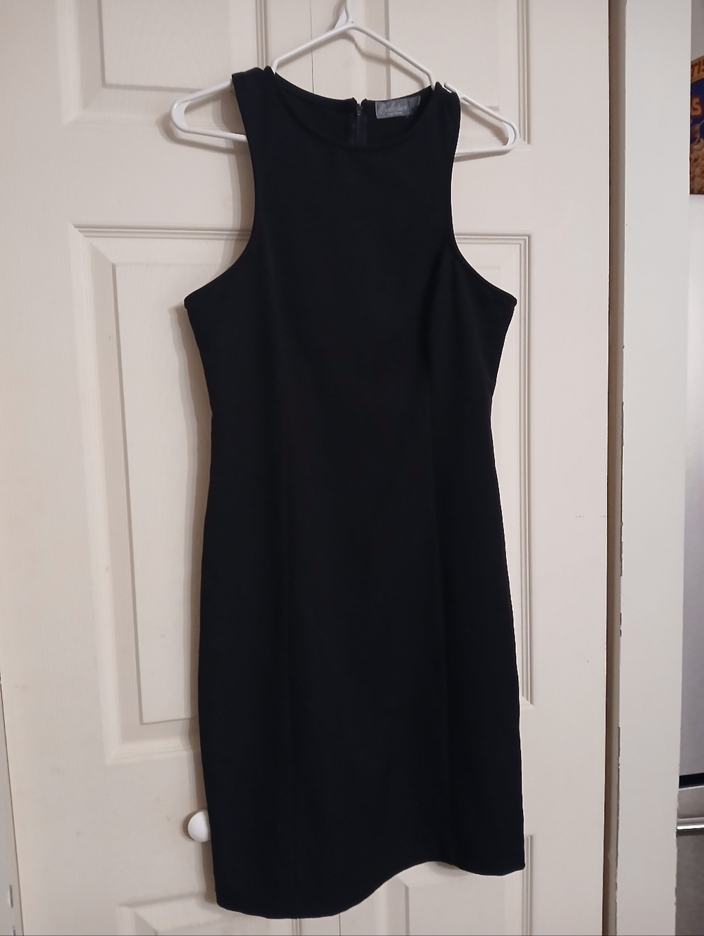 Costa Blanca Black Sleeveless Dress with High Neck Size Medium/Large (M/L)